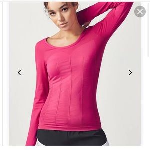 Fabletics hot pink long-sleeve